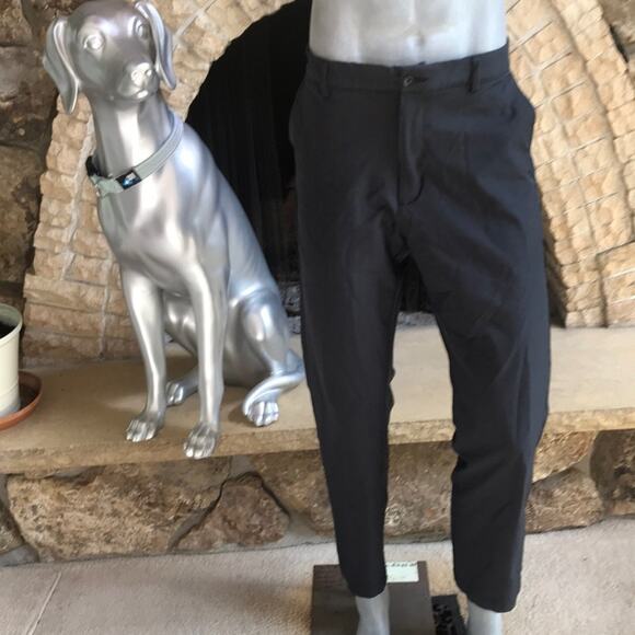 Greg Norman Golf Trouser Black Polyester Pants Men's Size 36 x 30 - Picture 2 of 6